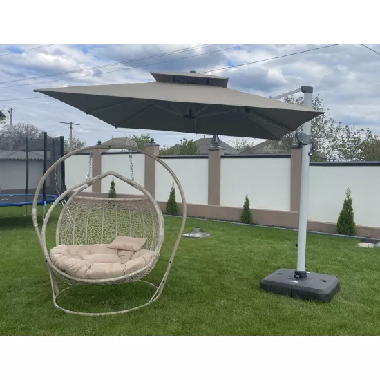 Umbrelă de terasă Patio Lux 3×3 m Bej