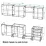 Bucatarie modulara Smartex K4 2.8 m, PAL, Alb/Stejar inchis