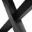 Стол обеденный Decoprim Mila, 160x90 см раскладной, Black/White