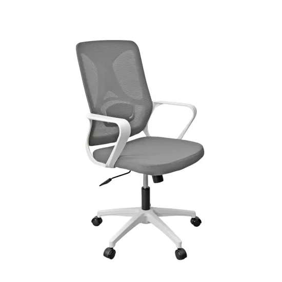Fotoliu de birou DP F-20141 A, Grey Seat/White Frame