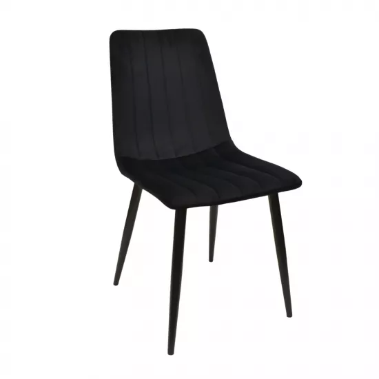 Scaun Decoprim DC-90P, N66 Catifea Black/Black Legs