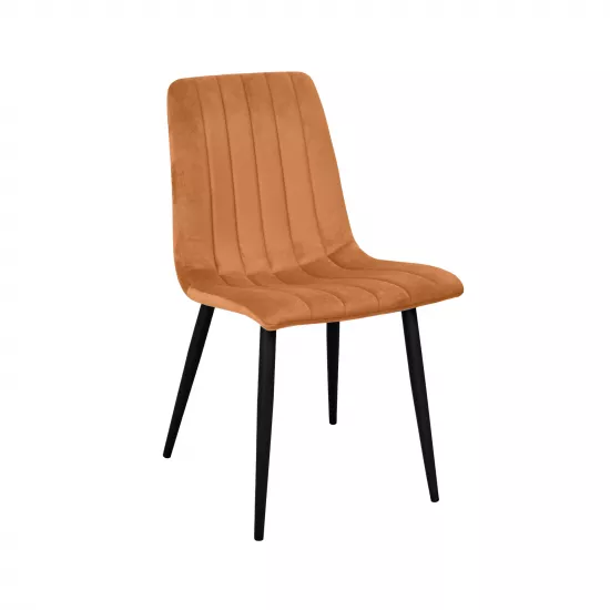 Scaun Decoprim DC-90P, Catifea Orange/Black Legs
