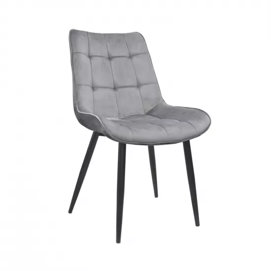 Scaun Decoprim Hans, Catifea Grey HLR20/Black Legs