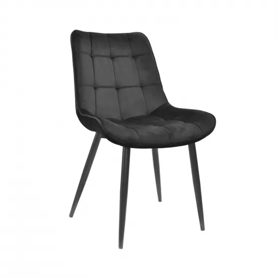Стул Decoprim Hans, Catifea Black HLR66/Black Legs