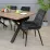 Стул Decoprim Hans, Catifea Black HLR66/Black Legs