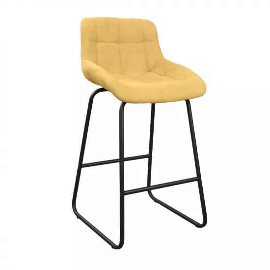 Стул Decoprim Nicole CFS Hoker LB, Yellow Soro-40/Black Legs