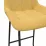 Стул Decoprim Nicole CFS Hoker LB, Yellow Soro-40/Black Legs