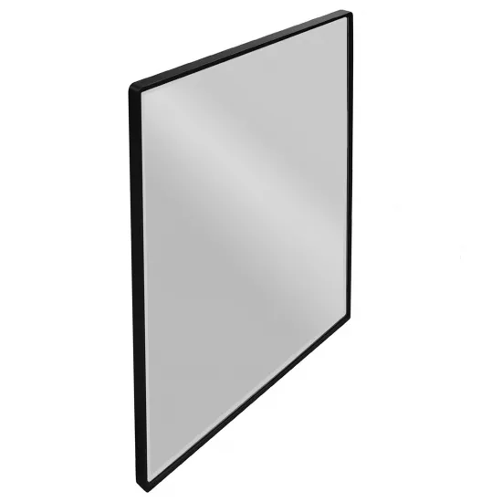 Oglinda de perete DP 700x700 in rama metalica, Black