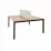 Masa de birou Decoprim Kube Twin, 138x140 cm