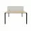 Masa de birou Decoprim Kube Twin, 138x140 cm