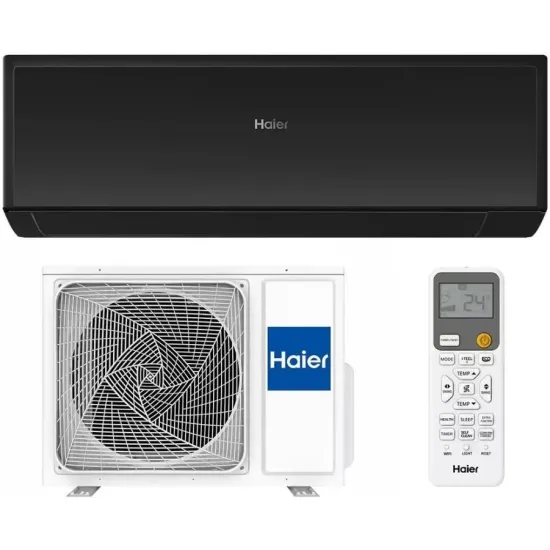 Aparat de aer condiționat Haier Revive Plus DC Inverter R32 Wi-Fi AS25RBAHRA-PL 1U25YEGFRA-3, 9000 BTU, pana la 25 m², Black