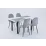 Masă pentru bucătărie Yasen T1935, White/Gray