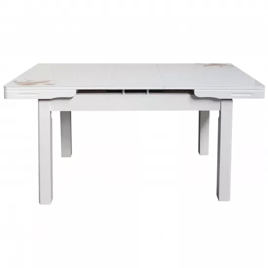 Masă pentru bucătărie Yasen T1920, White/Flowers