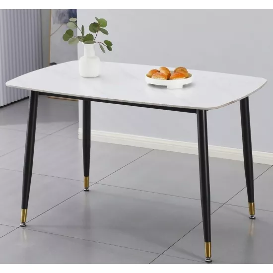 Masă pentru bucătărie Yasen DT-9034, 120x80 cm, Matt Snow White