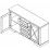 Комод Yasen Марсель KOM2D4S, 166x45x89 см, Снежный Ясень/Дуб Сонома Трюфель