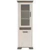 Витрина Yasen Марсель REG 1D1W, 68x45x205 см, Снежный Ясень/Дуб Сонома Трюфель