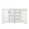 Comodă Yasen Kentuki KOM2D4S, 154.5x44.5x90.5 см, Alb Alpin