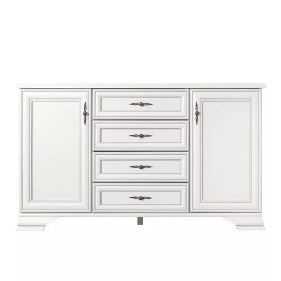 Комод Yasen Кентуки KOM2D4S (154.5 см), Белый Альпийский