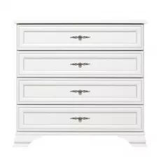 Comodă Yasen Kentuki KOM4S, 94.5x44.5x90.5 cm, Alb Alpin