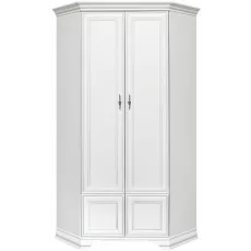 Dulap colt Yasen Kentuki SZFN2D, 97x97x217 cm, Alb Alpin