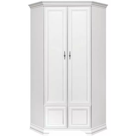 Dulap colt Yasen Kentuki SZFN2D (97x97x217 cm), Alb Alpin