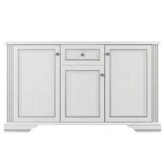 Комод Yasen White 3D1S, 161x44,5x93 см, Серебристая сосна