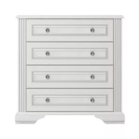 Комод Yasen White 4S 90 (94 см), Silver Pine