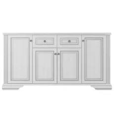 Комод Yasen White 4D2S, 178.5x45x93.5 см, Серебристая сосна