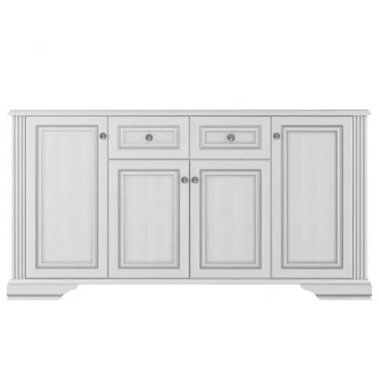 Comodă Yasen White 4D2S (178.5 cm), Silver Pine