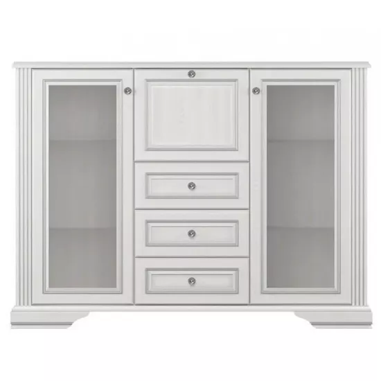Комод Yasen White 2W3S1B (178.5 см), Silver Pine