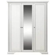 Шкаф Yasen White 3D2S, 176x64x221 см, Серебристая сосна