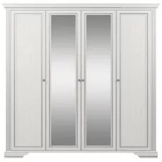Шкаф Yasen White 4D2S, 227x64x221 см, Серебристая сосна