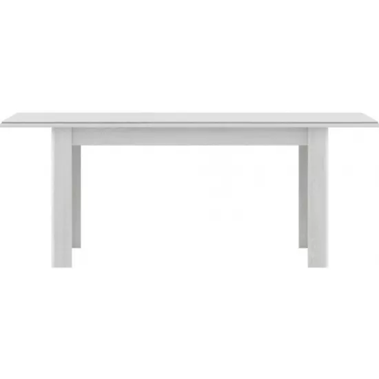 Masă pentru bucătărie Yasen White STO160, 160x90 cm extensibilă, Pin argintiu