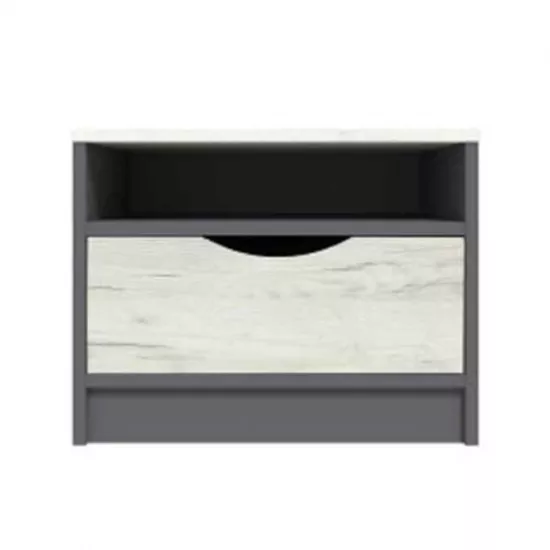 Noptieră Yasen Disnei (50 cm), Gri Grafit/Stejar Craft Alb