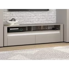 Comoda TV Yasen Bodena 2S, 140x40x42,5 см, Cașmir (Bej) / Alb