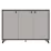 Комод Yasen Тина 3Д, 130x37x92 см, Кашемир (Бежевый) / Черный