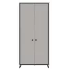 Шкаф Yasen Тина 2Д, 89,2x51,8x196 см, Кашемир (Бежевый) / Черный