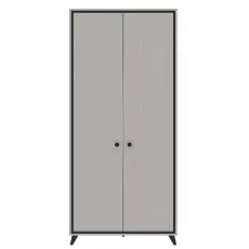 Dulap Yasen Tina 2D, 89,2x51,8x196 cm, Cașmir/Negru