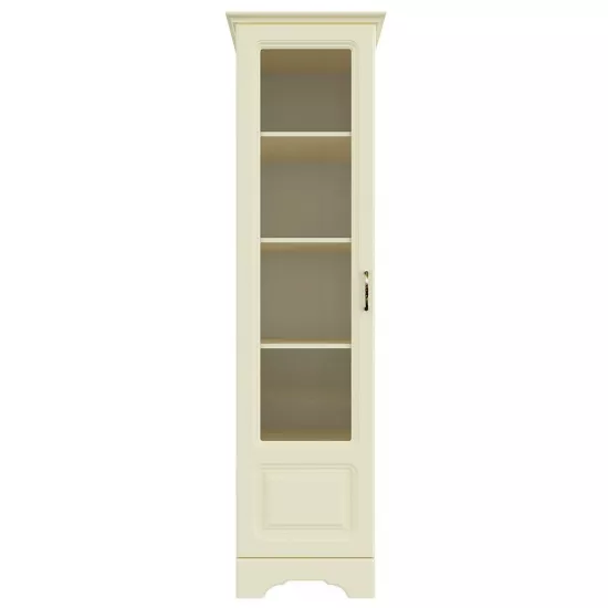 Vitrina Yasen Boston 1Д1ДС (50 cm), Fildeş/Vanilie Supermat