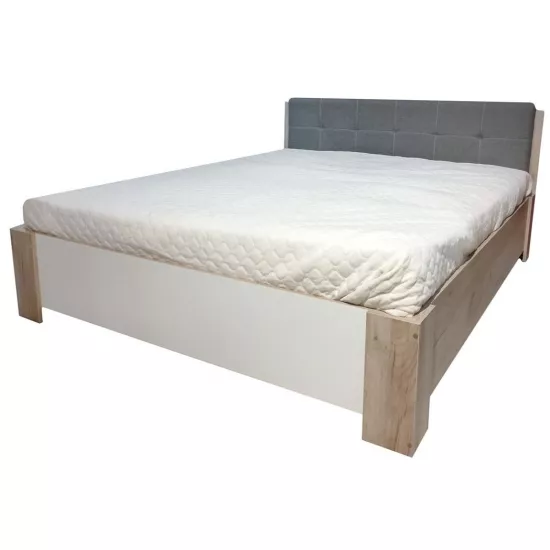 Кровать Yasen Венера, 160 х 200 см, Дуб Крафт Серый/Белый