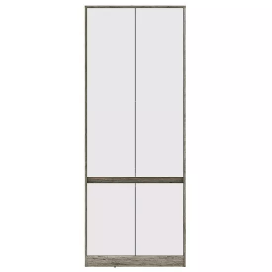 Dulap Yasen Venera 800 (80x50.5x206.5 cm), Stejar Craft Gri/Alb