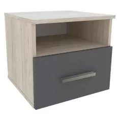 Noptieră Yasen Bari (42 cm), Ghicori Rocford Deschis/Grafit Gri Noptieră Yasen Bari (42 cm), Ghicori Rocford Deschis/Grafit Gri