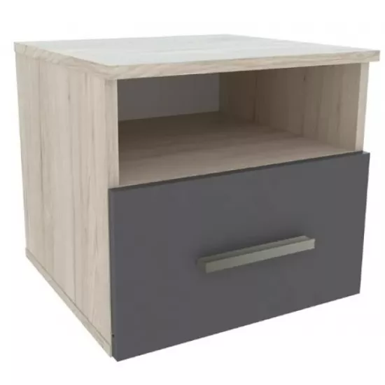 Noptieră Yasen Bari (42 cm), Ghicori Rocford Deschis/Grafit Gri