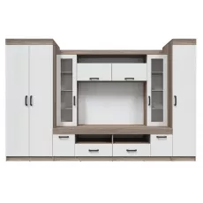 Living Yasen Veronica (302.5 cm), Stejar trufat/Alb