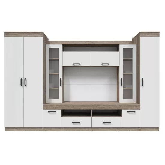 Living Yasen Veronica (302.5 cm), Stejar trufat/Alb