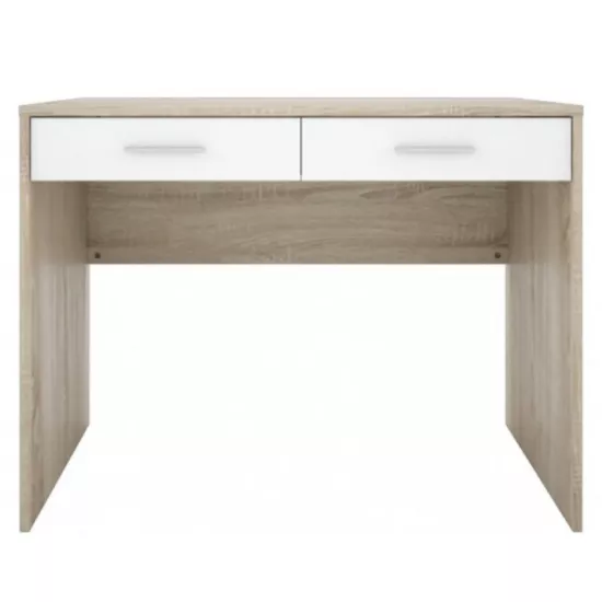 Masa de birou Gerbor Nepo BIU2S, Stejar Sonoma / Alb