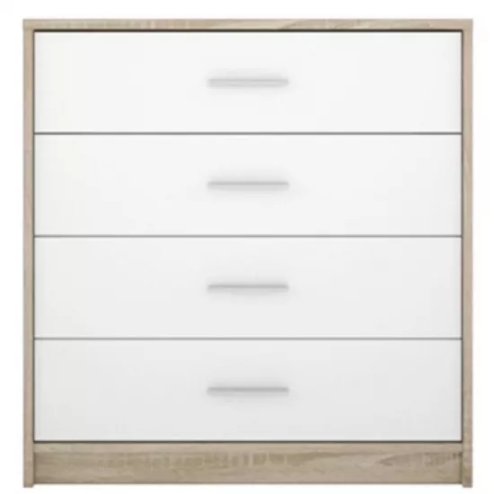 Комод Gerbor Nepo KOM4S (80 см), дуб сонома/нимфеа альба