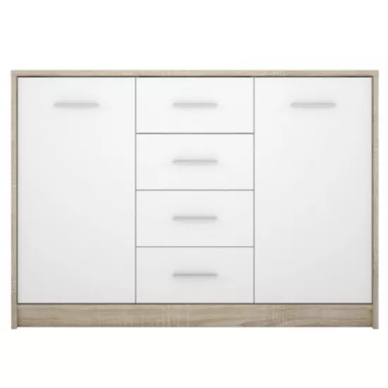 Комод Gerbor Nepo KOM2D4S (119 см), Дуб Сонома/Нимфея Альба
