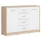 Комод Gerbor Nepo KOM2D4S (119 см), Дуб Сонома/Нимфея Альба