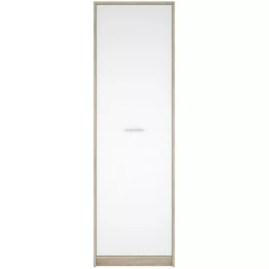 Dulap Gerbor Nepo REG1D (60x34x197 cm), Stejar Sonoma / Alb